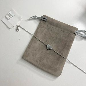 KENDRA SCOTT - Ari Heart Silver Chain Bracelet